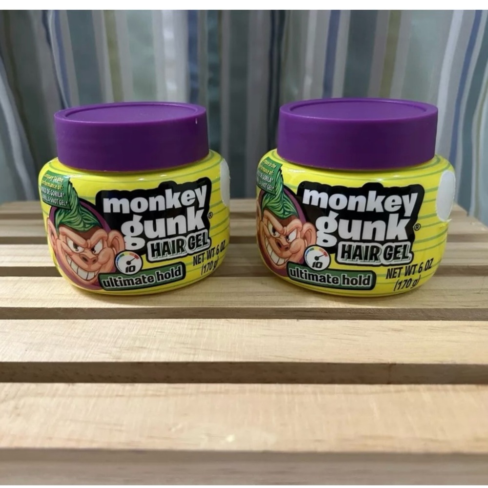 Monkey Gunk Hair Gel Ultimate Hold 6 Oz New Sealed - Lot Of 2